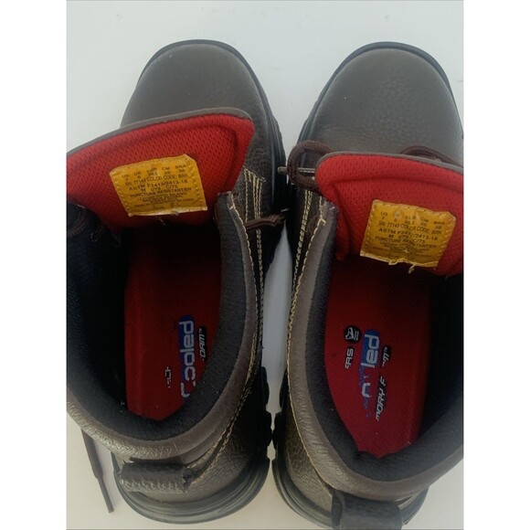 Skechers Work Men's Burgin-Tarlac Industrial Work Boots Steel Toe Size 7 Brown - Picture 14 of 14